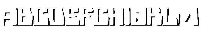 Holo Edge Five Font UPPERCASE