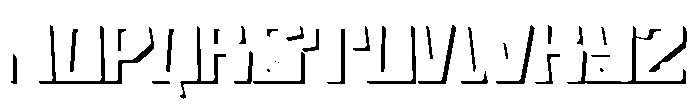 Holo Edge Five Font UPPERCASE