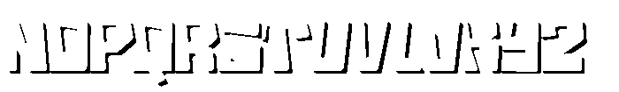 Holo Edge Five Font LOWERCASE