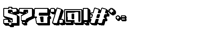 Holo Edge Four Font OTHER CHARS