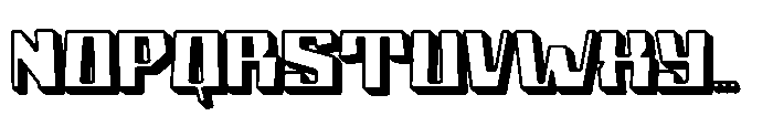 Holo Edge Four Font UPPERCASE