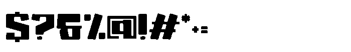 Holo Edge One Font OTHER CHARS