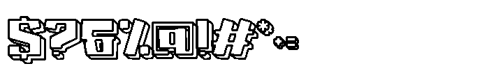 Holo Edge Three Font OTHER CHARS
