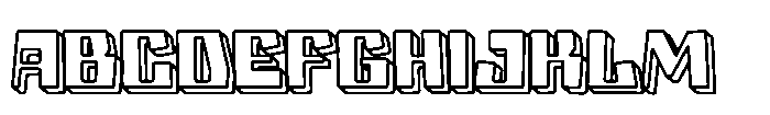 Holo Edge Three Font UPPERCASE