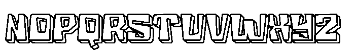 Holo Edge Three Font LOWERCASE