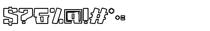 Holo Edge Two Font OTHER CHARS