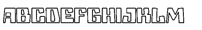 Holo Edge Two Font UPPERCASE