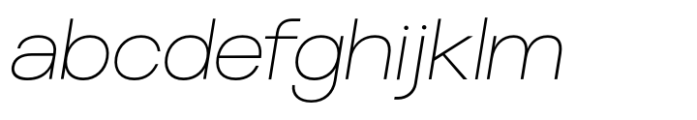 Holografik Light Italic Font LOWERCASE