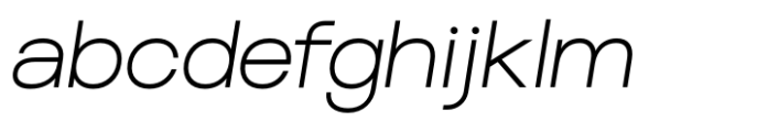 Holografik Regular Italic Font LOWERCASE