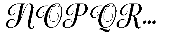 Holstein Script Italic Font UPPERCASE
