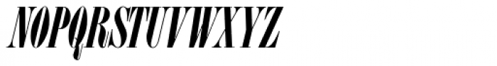 Homage Condensed Black Italic Font UPPERCASE