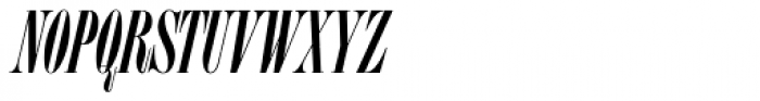 Homage Condensed Medium Italic Font UPPERCASE