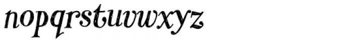 Hombre Italic Font LOWERCASE