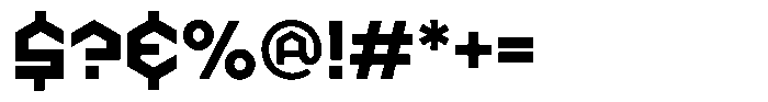 Home Display Font OTHER CHARS