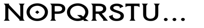 Homeric Medium Expanded Font UPPERCASE
