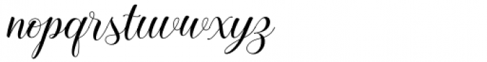 Hometona Script Regular Font LOWERCASE