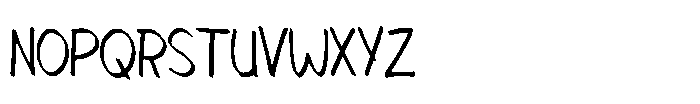 Homework Ballpoint Font UPPERCASE