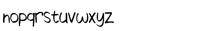 Homework Ballpoint Font LOWERCASE