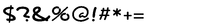 Hommaru Kana B Font OTHER CHARS