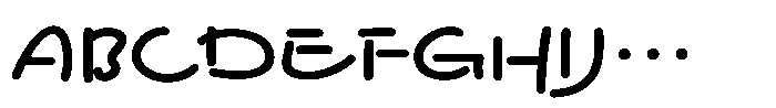 Hommaru Kana B Font UPPERCASE