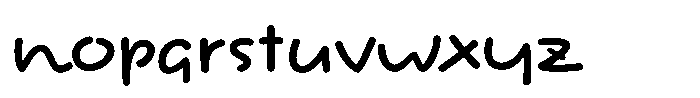 Hommaru Kana B Font LOWERCASE
