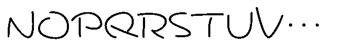 Hommaru Kana R Font UPPERCASE