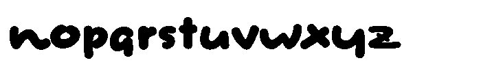 Hommaru Kana U Font LOWERCASE