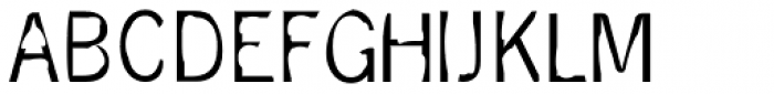 Hone Gothic Regular Font UPPERCASE