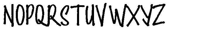 Honest Mistake Font UPPERCASE