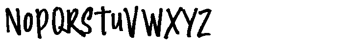 Honest Mistake Font LOWERCASE