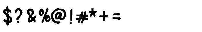 Honey Daily Font OTHER CHARS