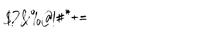 Honey Mattel Brush Font OTHER CHARS