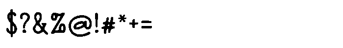 Honeyline Font OTHER CHARS