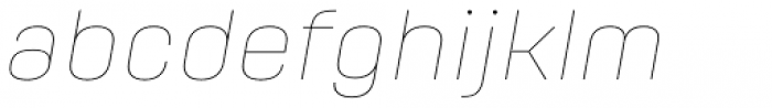 HongKong Hairline Italic Font LOWERCASE