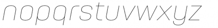 HongKong Hairline Italic Font LOWERCASE
