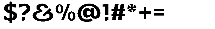 Honick Black Font OTHER CHARS