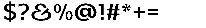 Honick Bold Font OTHER CHARS