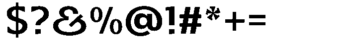 Honick Extra Bold Font OTHER CHARS