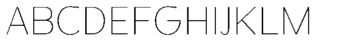 Honick Thin Font UPPERCASE