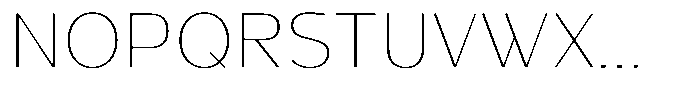 Honick Thin Font UPPERCASE