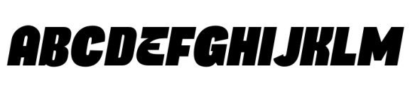 Honking Black Italic Font UPPERCASE
