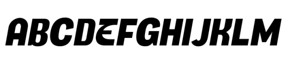 Honking Bold Italic Font UPPERCASE