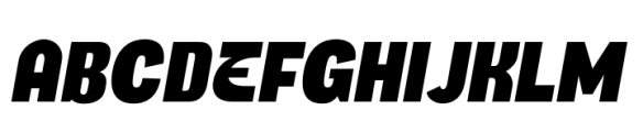 Honking Extra Bold Italic Font UPPERCASE