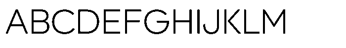 Hons Extra Light Font UPPERCASE