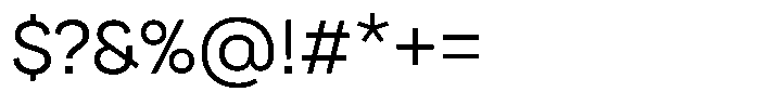 Hons Light Font OTHER CHARS