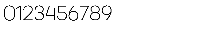 Hons Thin Font OTHER CHARS
