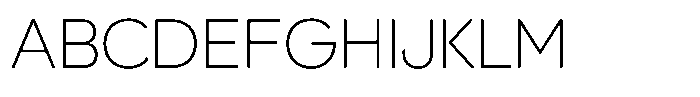 Hons Thin Font UPPERCASE