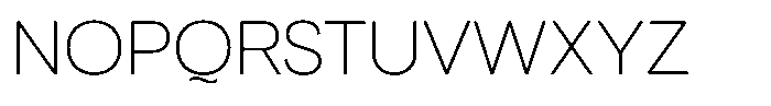 Hons Thin Font UPPERCASE