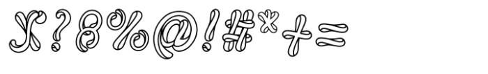 Hookline Font OTHER CHARS