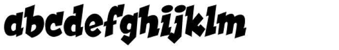 Hooky Solid Font LOWERCASE